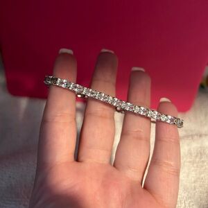 Sterling silver tennis bracelet